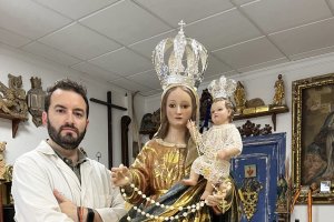 Jesús Latorre, restauración Virgen del Rosario, Enix.