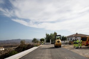Obras finalizadas en la calle Francia en Zurgena.