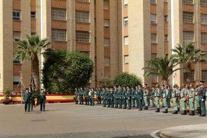 Desarrollo del acto de celebración del día del Pilar en la Comandancia