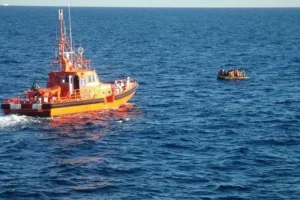Imagen de archivo de una patera en Garrucha meses atrás.