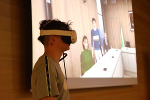 Momento en el que se pudo visualizar la experiencia inmersiva