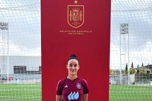 La jugadora del Almería concentrada en Las Rozas.