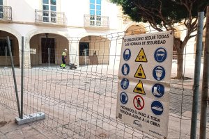 Imagen de archivo del comienzo de las obras en la Plaza Vieja el pasado 2 de septiembre.