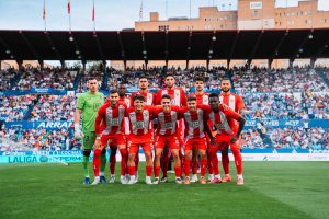 El once del Almería en La Romareda ante el Zaragoza.