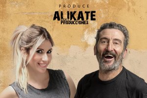 Luis Zahera y la cómica Palo Capilla.