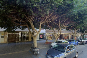 Acera de la Avenida Federico García Lorca por la que ha circulado el vehículo.