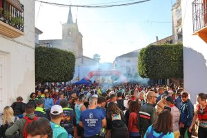 Realización de una prueba deportiva en Cantoria.