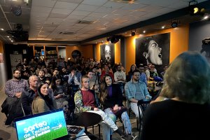 AlmeríaTech durante una de sus charlas, organizada en la sede de Clasijazz.