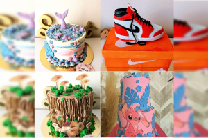 Algunas de las tartas de 'Dulcearte'. Imágenes de @dulcearte_19 en Instagram.