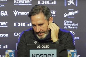 Vicente Moreno se emocionó cuando recordó a su tierra, Valencia, y todo lo que está sufriendo tras la DANA.