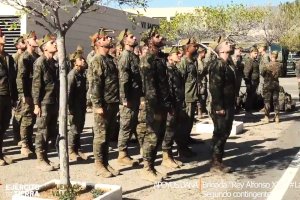 Legionarios del segundo contingente enviado desde Viator a Valencia.