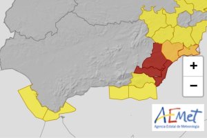 Juanma Moreno compartía en su red social un mapa de la AEMET sobre la situación de la provincia.