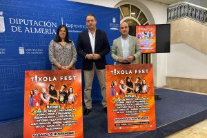 Los vicepresidentes Almudena Morales y José Antonio García junto al diputado José Juan Martínez.