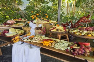 Mesa de quesos elaborada por Cáterin Alcazaba.