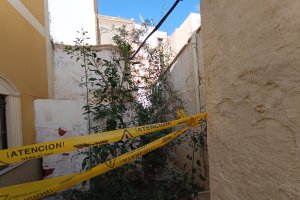 Así está la entrada al Patio Calandria