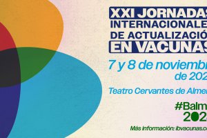 Cartel de las XXI Jornadas Internacionales de Actualización en Vacunas.
