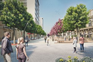 Diseño del Paseo de Almería según el proyecto aprobado