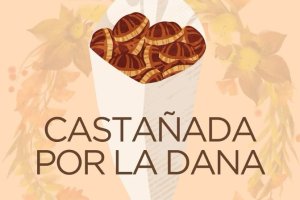 Castañada solidaria en Marqués de Heredia.
