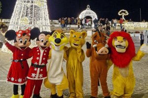 Personajes Disney en Mojácar.