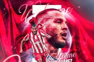 Fotografía publicada por Lian Sports, la agencia que ha fichado al goleador.