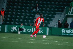 Baba en el partido ante el Elche.