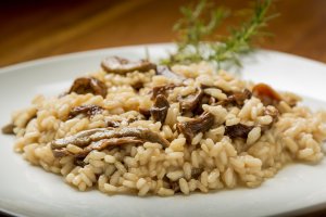 Risotto para almorzar.