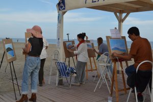 Taller de pintura rápida al aire libre del pasado fin de semana.