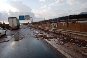 Daños en la Autovía A7.