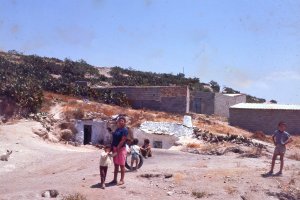 Barrio de las Tejeras en la década de los 70. Fuente: Archivo Miguel Romero, Somos Albojenses.