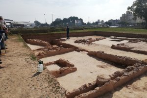 Zona de excavaciones en el Yacimiento de Ciavieja.