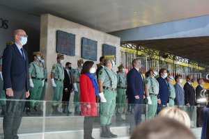 La ministra en la tribuna de autoridades