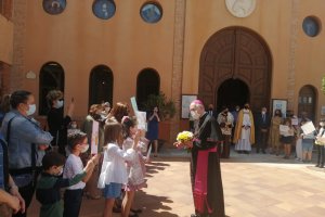 Visita del obispo a Albox.