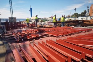 Obras en el Cablé Inglés, en la capital.