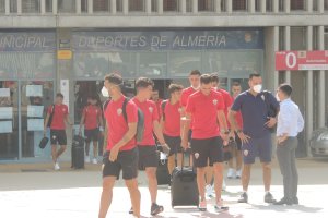 La plantilla, rumbo a Marbella.