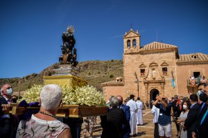 La Pequeñica recorrió la explanada del Santuario para bendecir el Valle del Almanzora.
