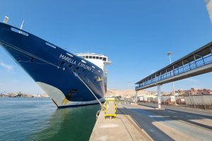 El Marella Explorer 2, tras atracar en el Puerto.