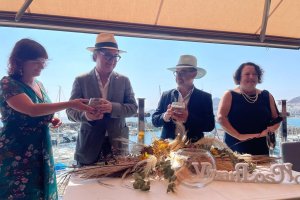 Momento del \"sí, quiero\".