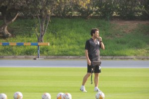 Rubi este martes en el campo Anexo.