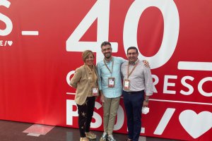 Sonia Ferrer, Felipe Sicilia, nuevo portavoz, y José Nicolás Ayala.