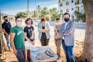 Sondeos arqueológicos en Torrequebrada en Roquetas de Mar.