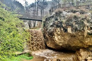 El Andarax a su paso por el Nacimiento de Laujar. (FOTO: Ayuntamiento de Laujar de Andarax)