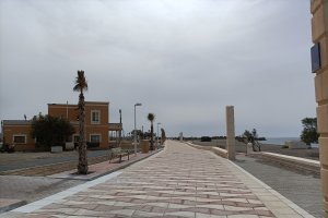 Vista general de la nueva zona del paseo marítimo