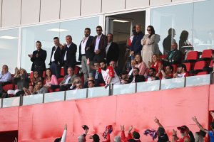 Una de las imágenes del partido.