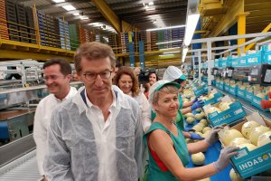 Alberto Núñez Feijóo, en Indasol.