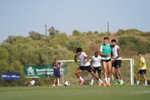 Entrenamiento de este martes por la mañana.
