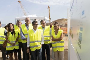 El ministro Bolaños encabezó la comitiva oficial en la visita a las obras del AVE.