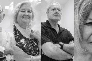 Miguel Galindo, Ana María Romero, Pedro Felipe Granados y Mercedes de Diego