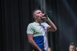 El rapero Morad, en concierto.