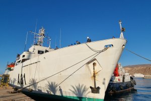 El buque Malaspina de la Armada.