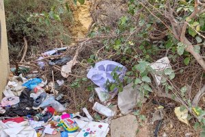 Acumulación de basura.